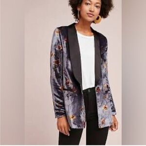 Cartonnier Black and Brown Blazer with Vintage Aesthetic by Anthropologie